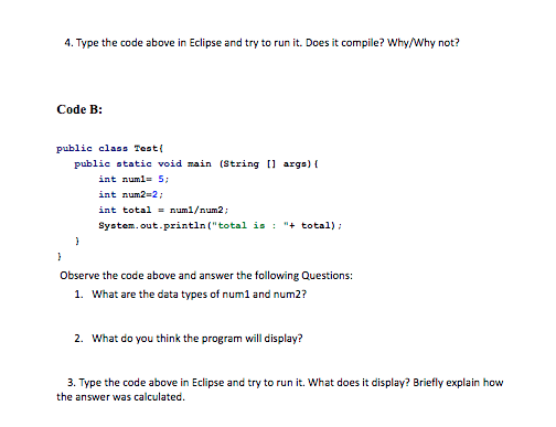 Solved Section 1: Hand Tracing Code Check Point 30 Minutes A | Chegg.com