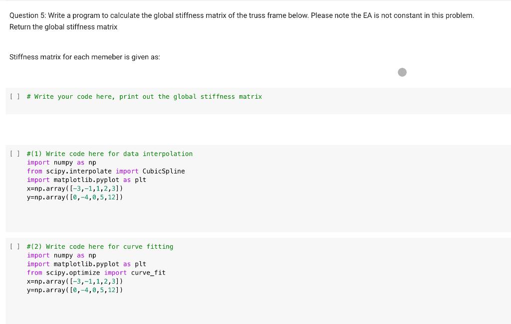 Question 5: Write a program to calculate the global | Chegg.com