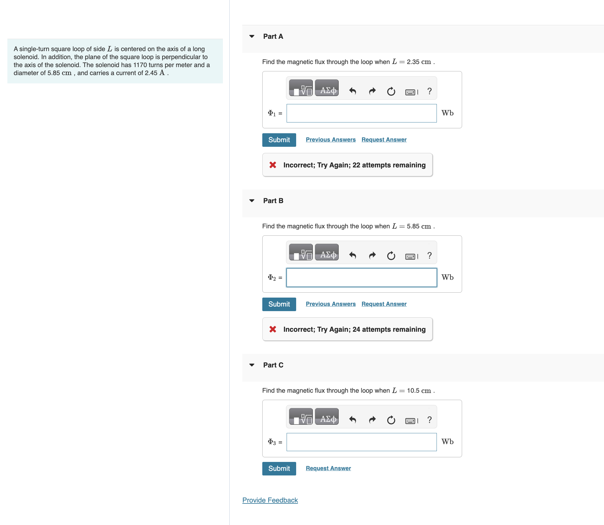 Solved A single-turn square loop of side \\( L \\) is | Chegg.com