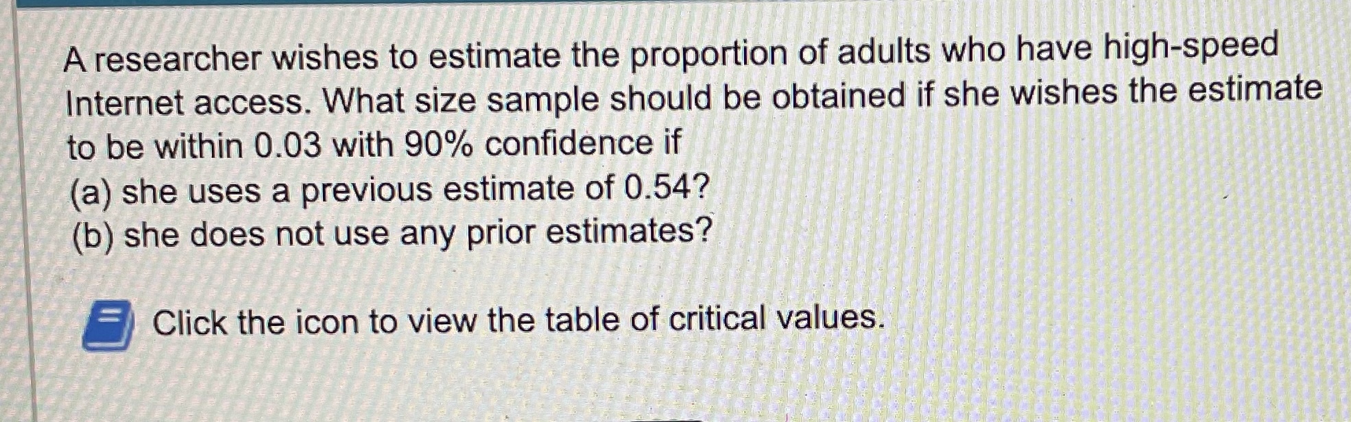 Solved A researcher wishes to estimate the proportion of | Chegg.com