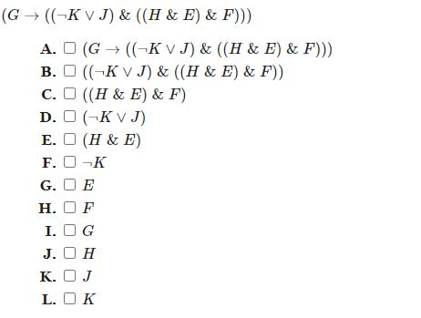 For Each Of The Following Formulae Indicate Which Chegg Com
