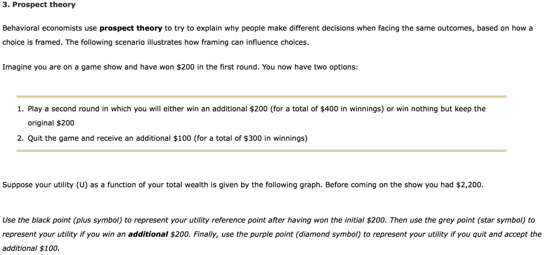 Solved Prospect theory Behavioral economists use prospect | Chegg.com