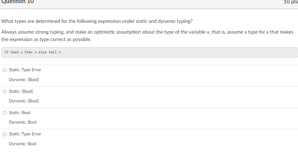 Solved Question 6 Complete the semantics code for a Boolean | Chegg.com