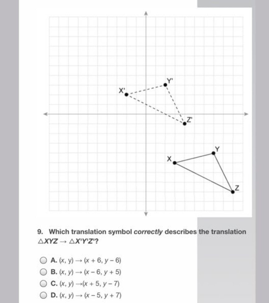 translations geometry yx