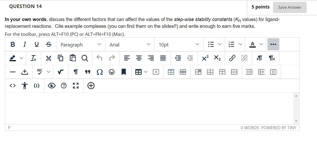 Solved QUESTION 14 5 points Save Answer In your own words, | Chegg.com