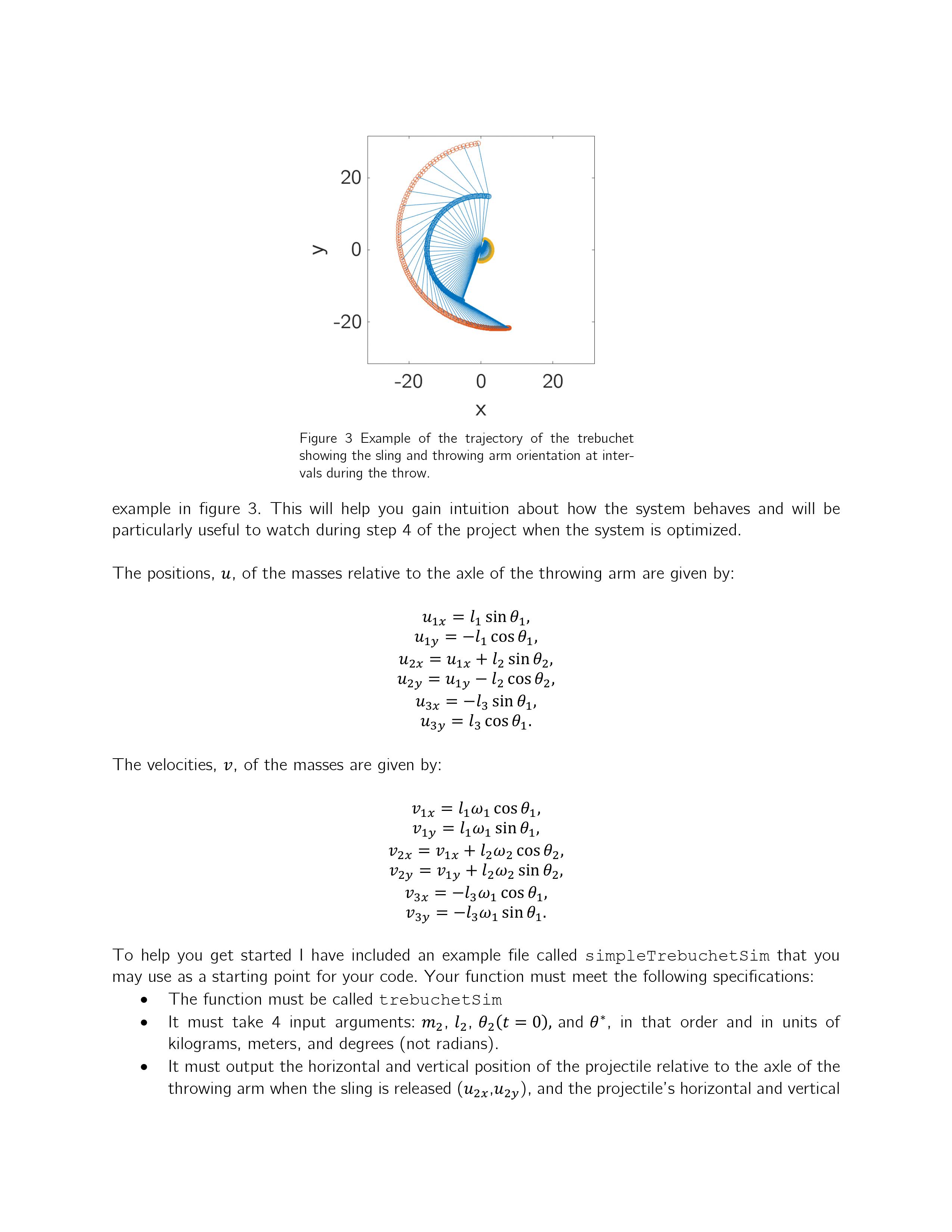 Solved Figure 3 ﻿Example of the trajectory of the | Chegg.com