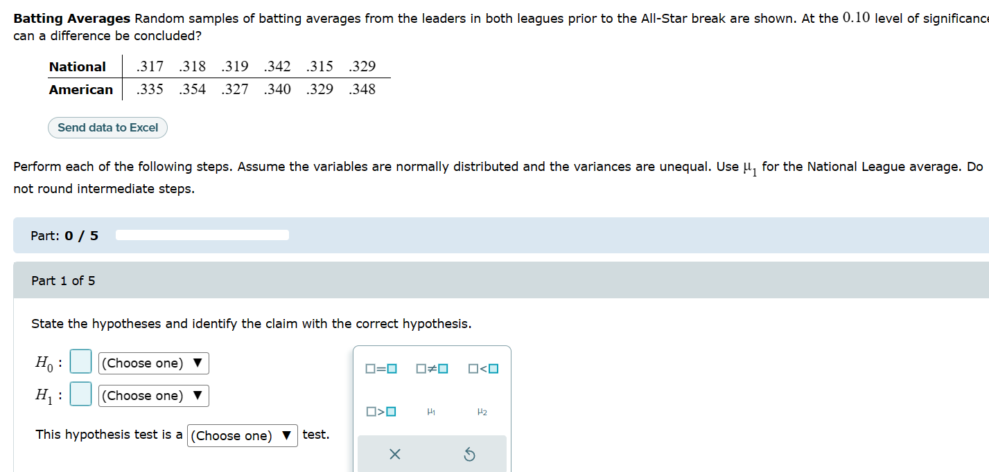 Solved Part 2 out of 5: Find the critical value.Part 3 out | Chegg.com