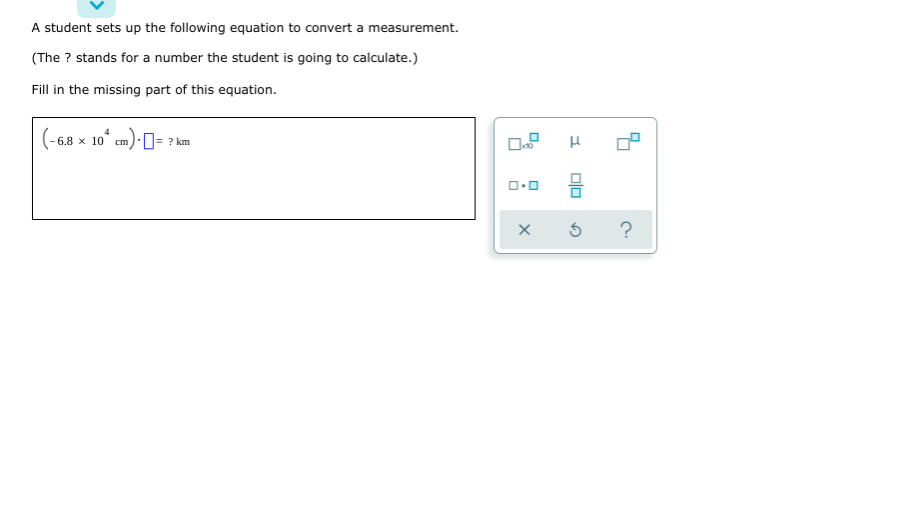 Solved A student sets up the following equation to convert a | Chegg.com