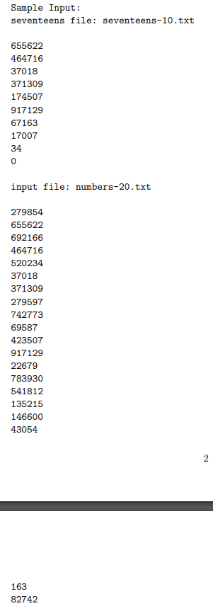 Solved JAVA No 17's I have compiled a list of numbers that | Chegg.com