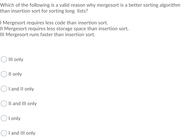 Solved Which of the following is a valid reason why | Chegg.com