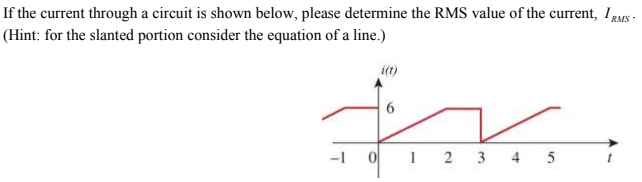 Solved If the current through a circuit is shown below, | Chegg.com