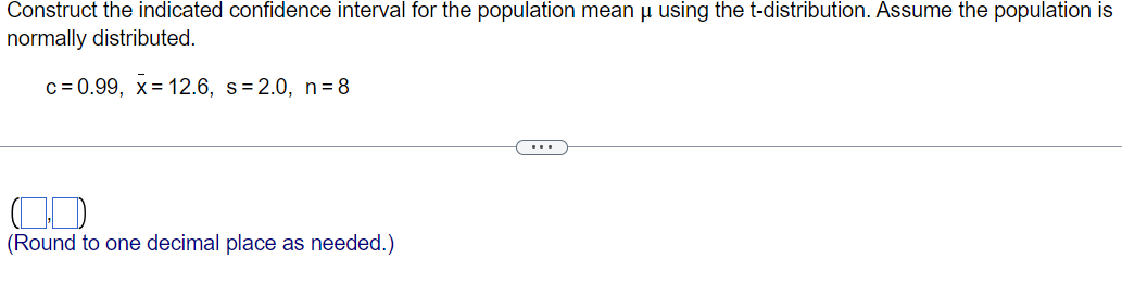 Solved Construct the indicated confidence interval for the | Chegg.com