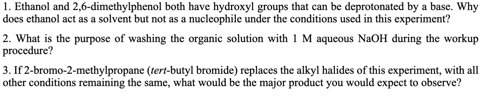 Solved 1-bromopropane, 2-bromopropane OH Br Br NaOH, CHCH,OH | Chegg.com