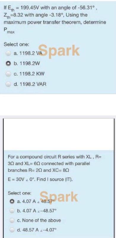 Solved If Eth 199 45v With An Angle Of 56 31º Z 8 32 Chegg Com