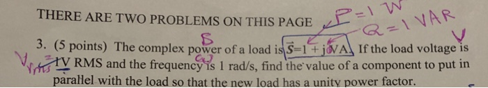 Solved THERE ARE TWO PROBLEMS ON THIS PAGE 3. (5 points) The | Chegg.com
