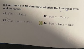 Solved In Exercises 41 to 48 , determine whether the | Chegg.com