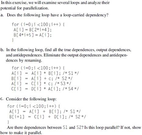 Solved In this exercise, we will examine several loops and | Chegg.com