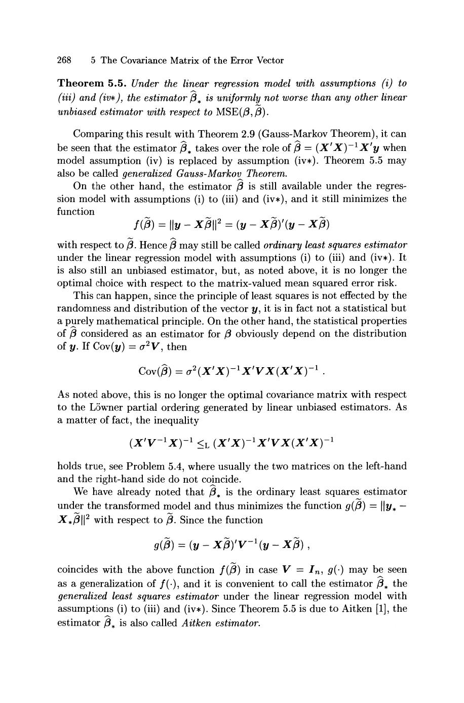 Solved 4 Consider The Linear Regression Model With Assum Chegg Com