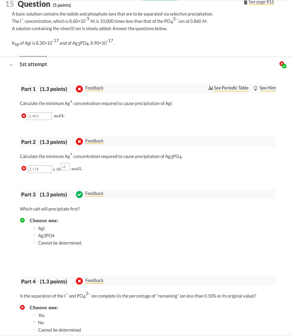 Solved 15 Question (5 points) A basic solution contains the | Chegg.com