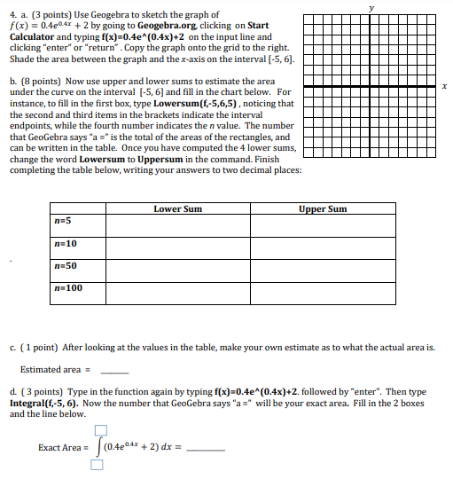 Solved X 4 A 3 Points Use Geogebra To Sketch The Graph Chegg Com