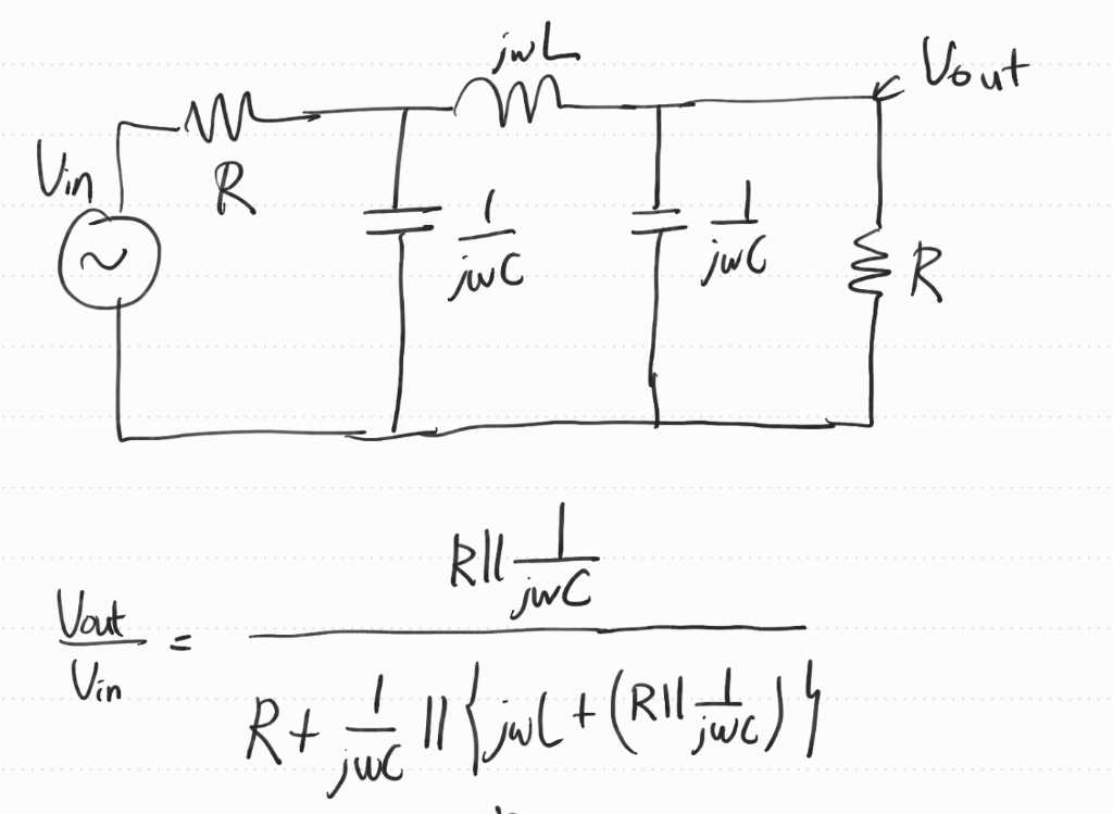 Solved This circuit is 3rd order low pass filter and i've | Chegg.com