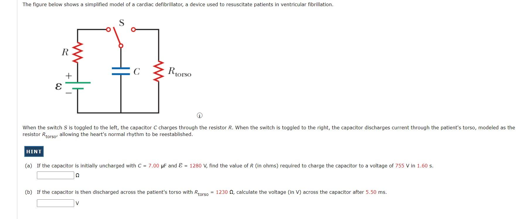 Solved The figure below shows a simplified model of a | Chegg.com