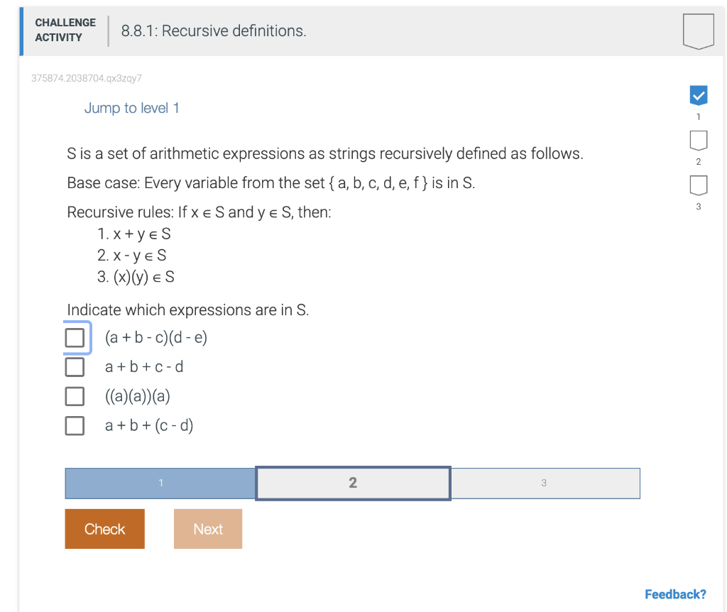 Solved CHALLENGE ACTIVITY 8.8.1: Recursive definitions. | Chegg.com