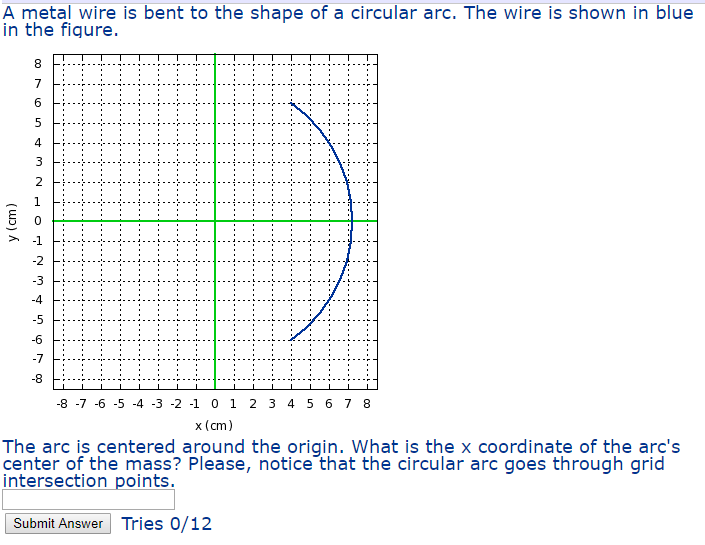 Solved A Metal Wire Is Bent To The Shape Of A Circular Arc. | Chegg.com