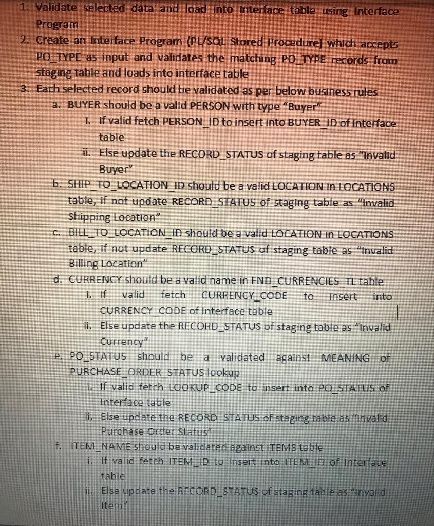 Solved Can you please help me to create an interface program | Chegg.com