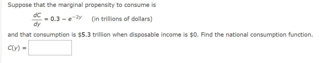 Solved Suppose That The Marginal Propensity To Consume Is Dc | Chegg.com