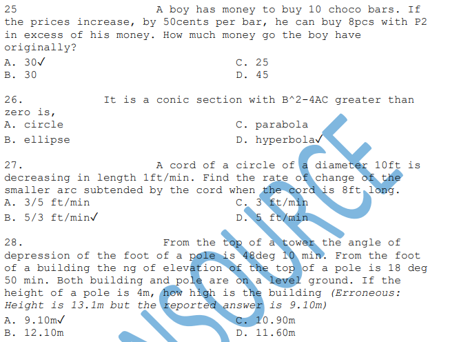 MATH PROBLEMS. Can you answer all of these, and I | Chegg.com