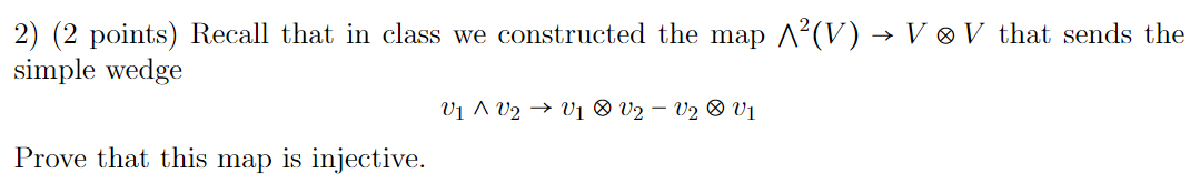 Solved 2) (2 points) Recall that in class we constructed the | Chegg.com