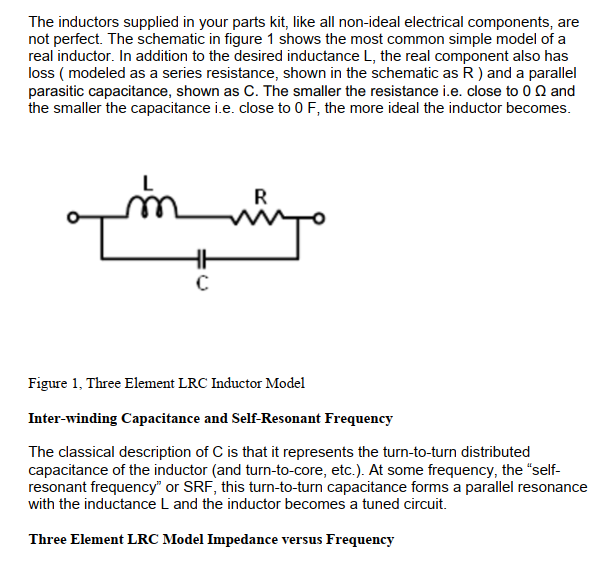 Question. Use the formula for the self-resonance | Chegg.com