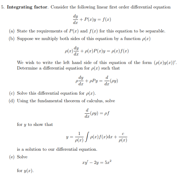 Integrating Factor