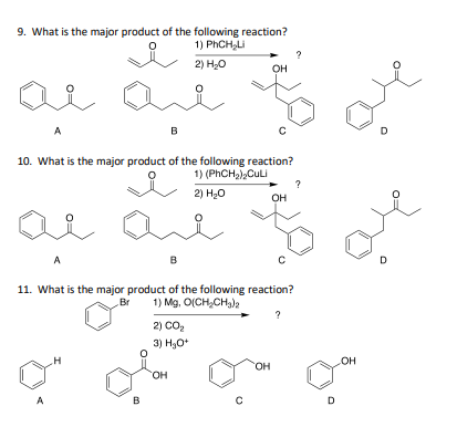 Solved 9. What is the major product of the following | Chegg.com