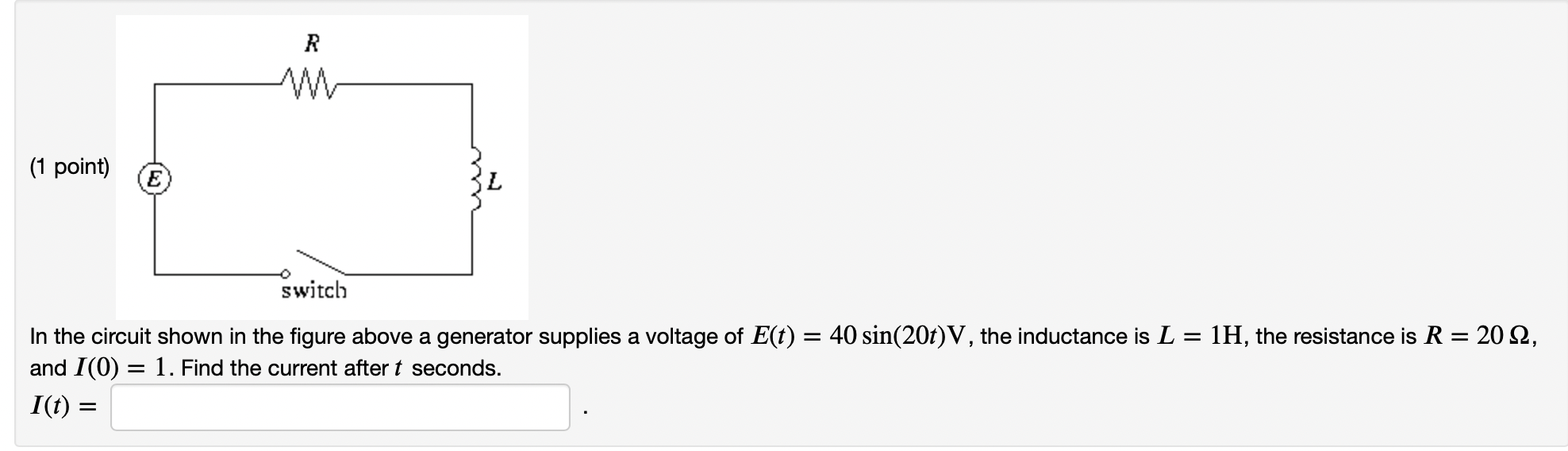 Solved In the circuit shown in the figure above a generator | Chegg.com