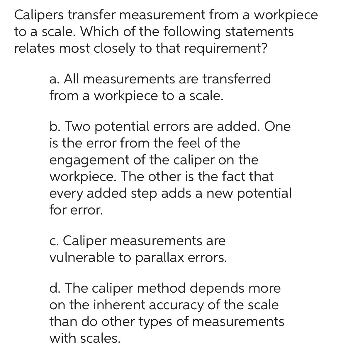 Solved Ders transfer measurement from a workpiec scale.