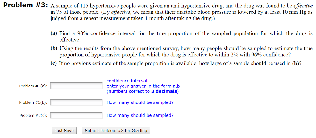 Solved Problem # 3: A Sample Of L 5 Hypertensive People Were | Chegg.com