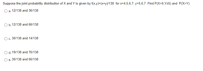 Solved Suppose The Joint Probability Distribution Of X ﻿and | Chegg.com