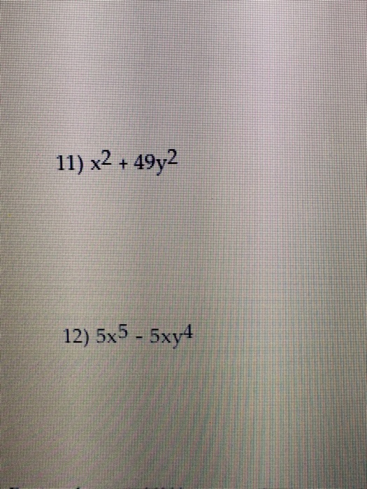 Solved Factor the difference of two squares. x^2 + 49y^2 | Chegg.com