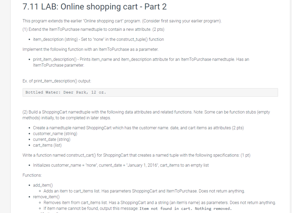 PYTHON! This program extends the earlier