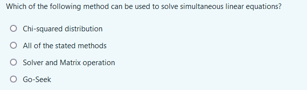 Solved Which of the following method can be used to solve | Chegg.com