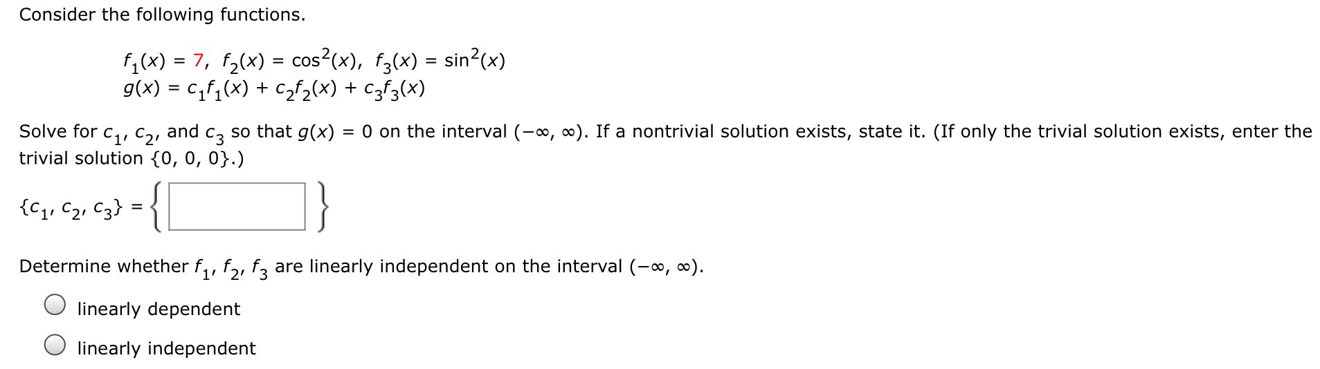 Solved The given family of functions is the general solution | Chegg.com