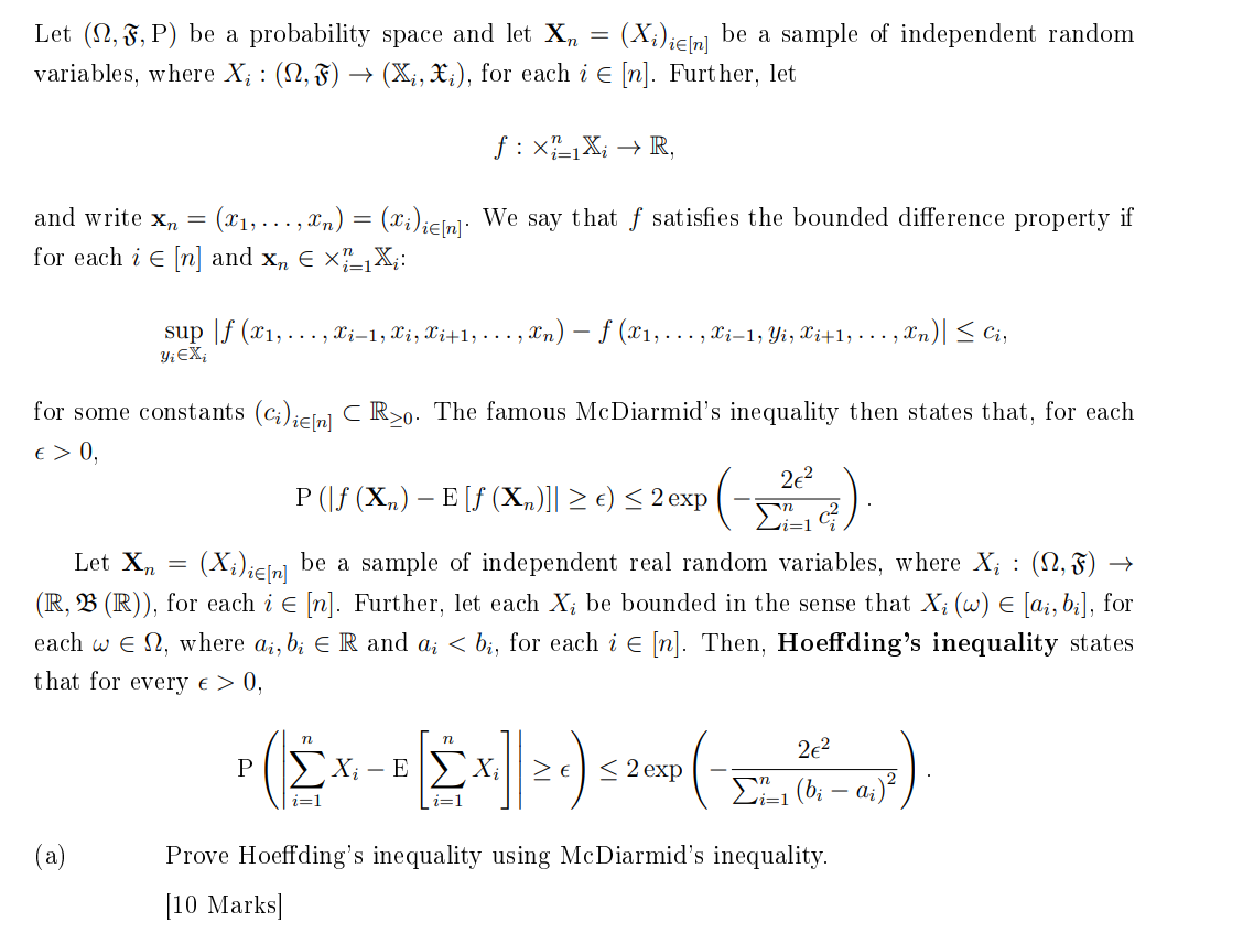 Solved Let \\( (\\Omega, \\mathfrak{F}, \\mathrm{P}) \\) be | Chegg.com