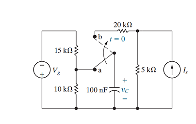 Solved The switch in the circuit of (Figure 1) has been in | Chegg.com