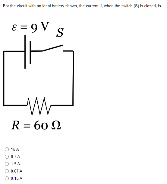 Solved For The Circuit With An Ideal Battery Shown, The | Chegg.com