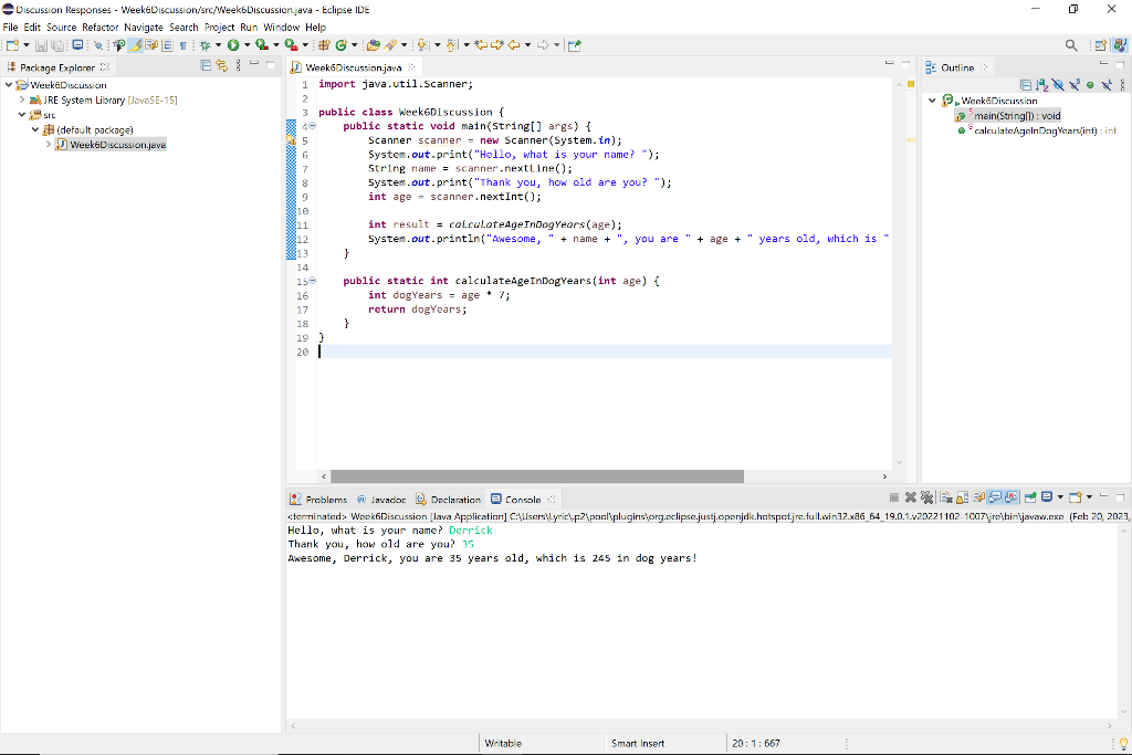 Solved Modify the program by adding another method to be | Chegg.com