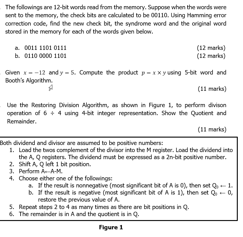 solved-the-followings-are-12-bit-words-read-from-the-memory-chegg