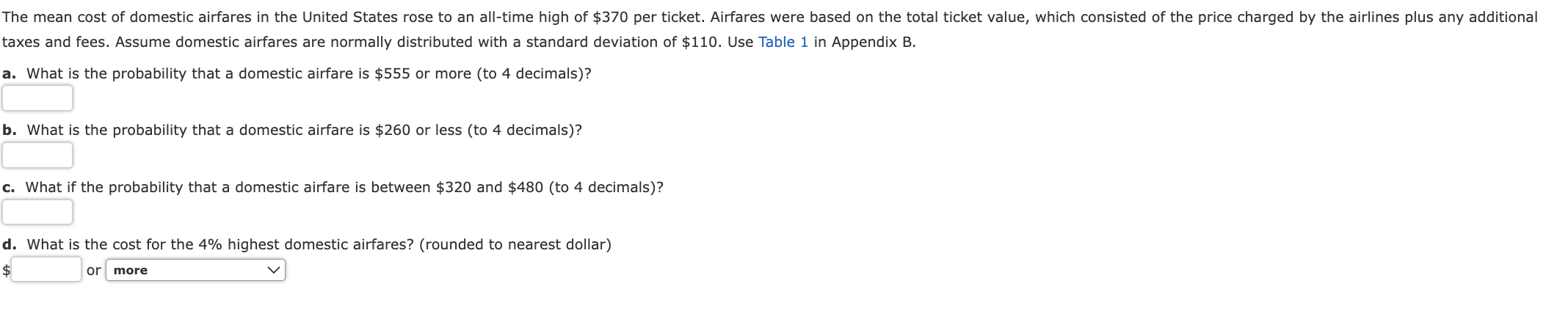 Solved taxes and fees. Assume domestic airfares are normally | Chegg.com