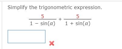 Solved Simplify the trigonometric expression. 8 sin(t) + 6 | Chegg.com